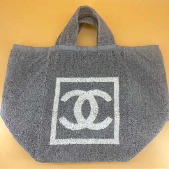 CHANEL Vintage cotton beach Tote - Picture 7 of 13